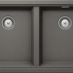 Schock Greenwich N-200 Cristadur aláépíthető mosogató, sötétszürke GREN200SILVSCHOCK Azonnali szállítás