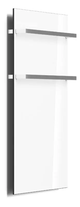 Legjobb ár AREZZO design ONYX WHITE 2 elektromos törölközőszárító radiátor matt üveg felület AR-ONYX2MWMATTArezzo Design