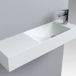 LunArt Alonzo R 81x26 cm jobbos mosdó, fényes fehér 5999123005212LunArt Újdonság