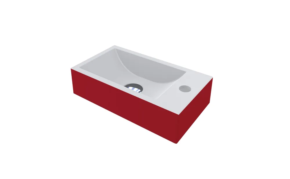 Outlet LunArt Amy L 41x23 cm balos mosdó, RAL szín 5999123002631-CLunArt