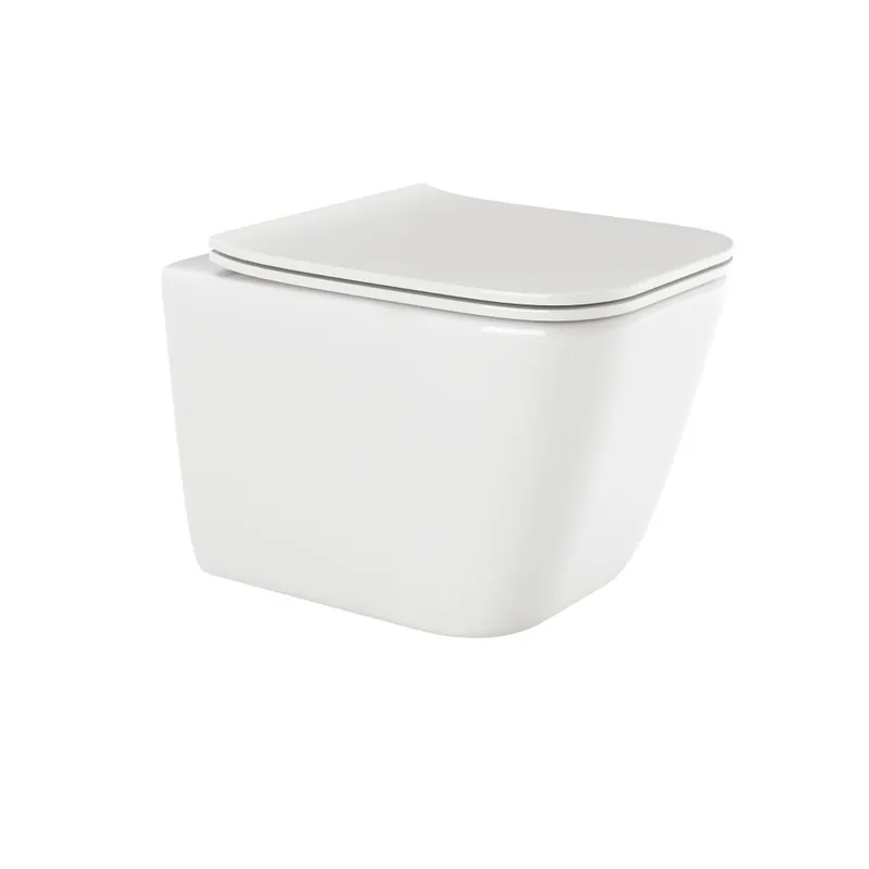 Utolsó esély Invena Paros szögletes rimless fali wc lassú záródású ülőkével, fehér CE-90-001-WInvena