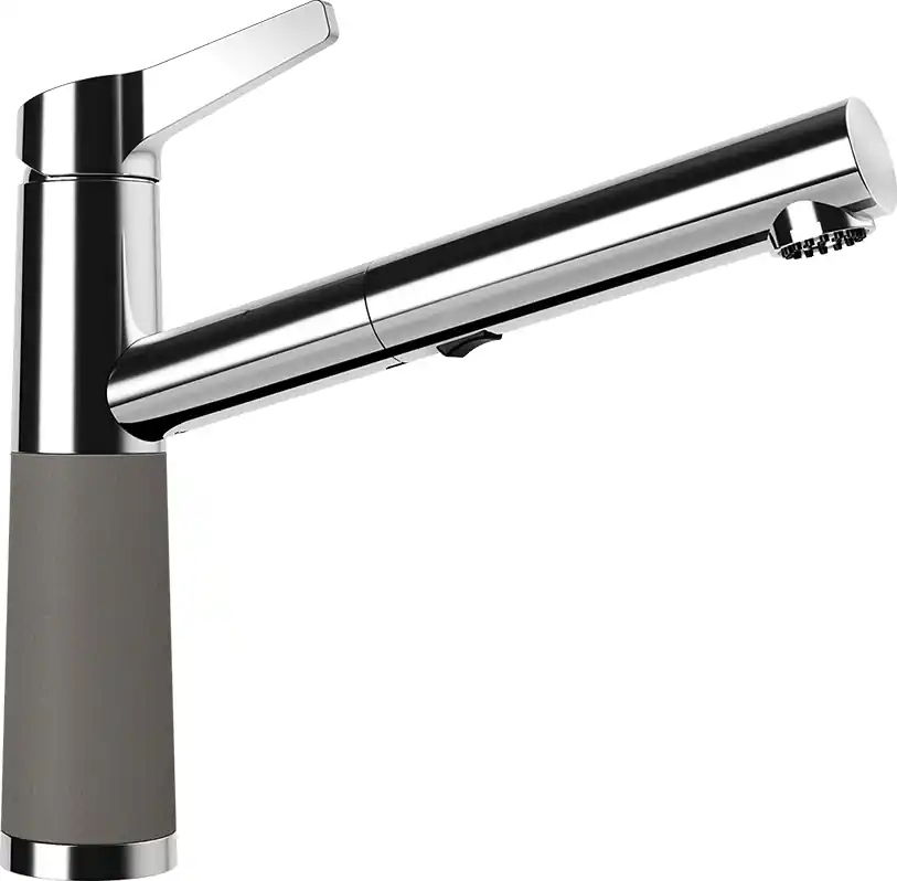 Kihagyhatatlan ajánlat Schock SC-510 Cristadur kihúzható fejes mosogató csaptelep, sötétszürke 554120SILVSCHOCK
