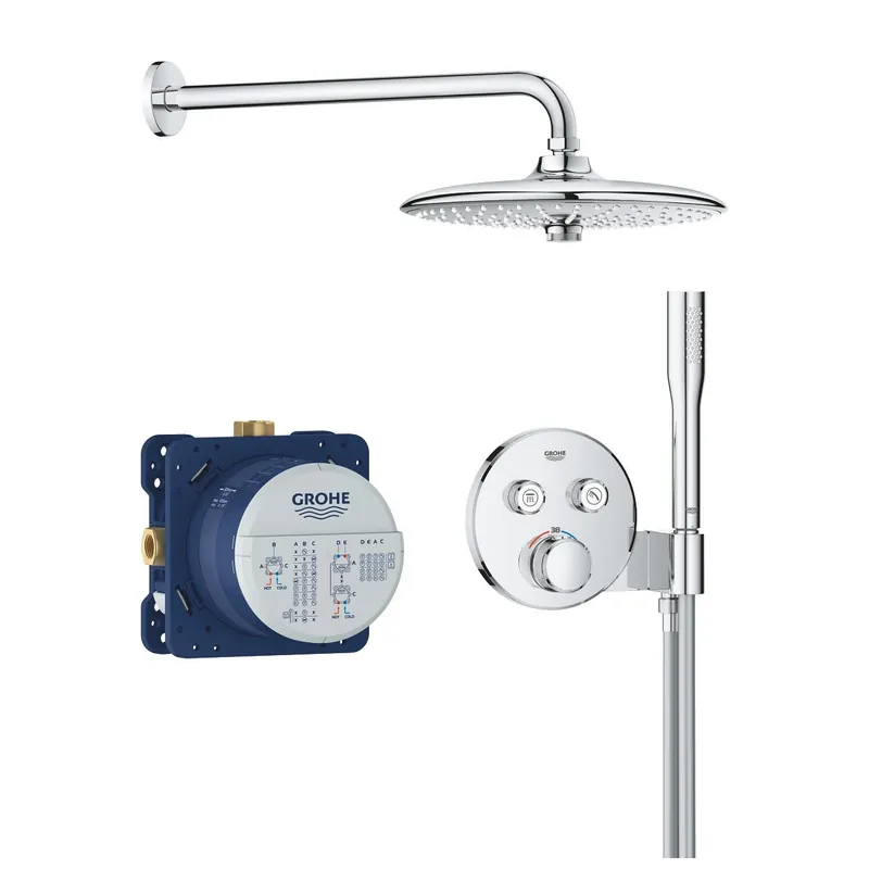 Outlet Grohe Grohtherm SmartControl falsík alatti zuhanyrendszer Euphoria 260 fejzuhannyal, króm 34867000Grohe