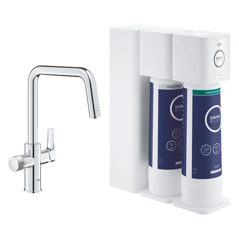 Kihagyhatatlan ajánlat Grohe Blue Pure Eurosmart kezdőkészlet fordított ozmózisos mineralizációs szűrővel, króm 30587000Grohe