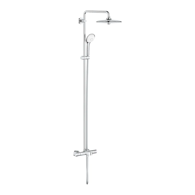 Prémium Grohe Euphoria System 260 zuhanyrendszer termosztátos kádtöltős csapteleppel, króm 27475002Grohe