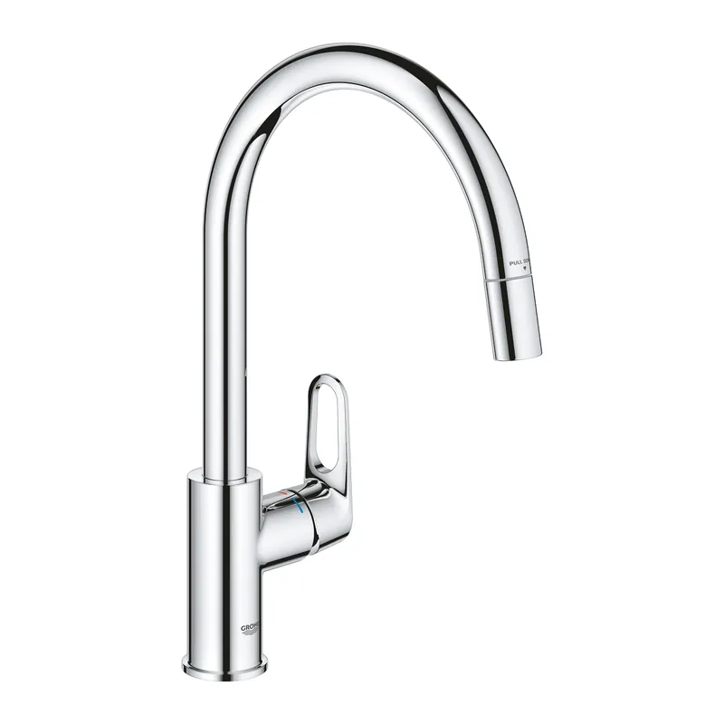 Grohe BauFlow egykaros mosogatócsap kihúzható perlátorral, króm 30549000Grohe Biztonságos vásárlás