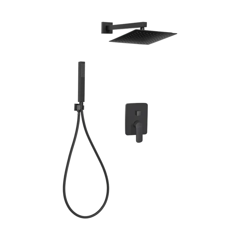 Invena Siros falsík alatti zuhanyrendszer szett, matt fekete BS-90-010-AInvena Újdonság