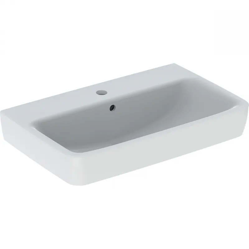 Korlátozott ajánlat Geberit Selnova Compact mosdó 65x40cm, csaplyuk középen, túlfolyóval 501.890.00.7Geberit