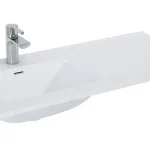 Azonnal elérhető AREZZO design SKAPPA 100 cm balos mosdó, fehér AR-145935Arezzo Design