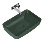 Olcsó AREZZO design NOMIA 50x39 cm pultra ültethető mosdó, matt zöld AR-146052Arezzo Design