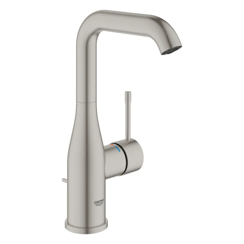 Alacsony ár Grohe Essence egykaros mosdócsaptelep L-es méret, supersteel 24174DC1Grohe