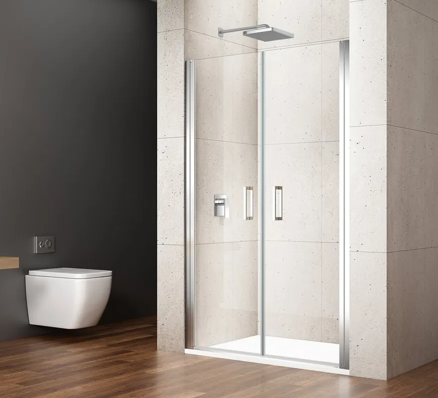 Sapho GELCO LORO 120 cm dupla szárnyú nyílóajtó transzparent üveggel, króm GN4312Sapho Szuper akció