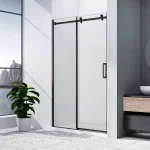 Sapho GELCO DRAGON BLACK 150 cm tolóajtó transzparent üveggel, matt fekete GD4615BSapho Expressz kézbesítés