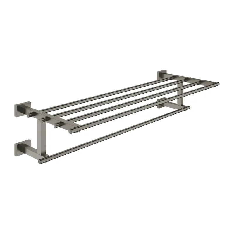 Azonnal elérhető Grohe Essentials Cube fali fürdőlepedő tartó, brushed hard graphite 40512AL1Grohe