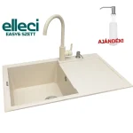 Elleci EASY6 gránit mosogató csapteleppel szett, bianco antico EASY6SZETTElleci Vedd meg most