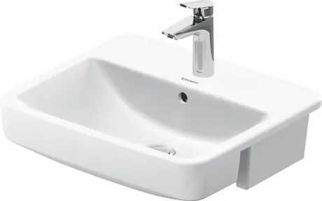 Akció Duravit No.1 félig beépíthető mosdó 55x46 cm, fehér 03765500002Duravit