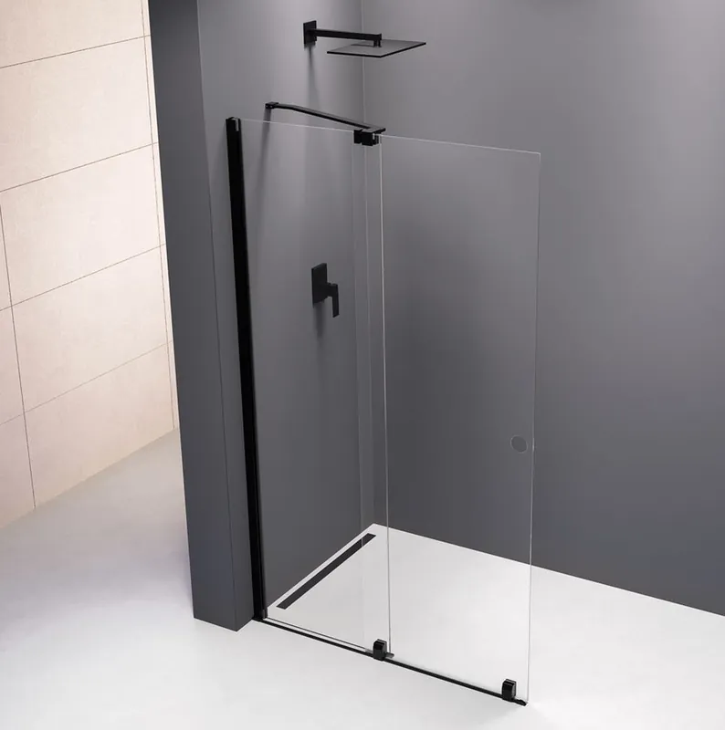 Sapho POLYSAN MODULAR SHOWER 120 cm tolóajtó fix résszel, matt fekete MS5-120BPolysan Biztonságos fizetés