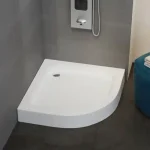 Korlátozott ajánlat Sanimix negyedköríves akril zuhanytálca, fém lábbal 90x90x15 cm 21.03.05Sanimix