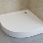 Akció Sanimix negyedköríves akril zuhanytálca, fém lábbal 90x90x12 cm 21.03.48Sanimix