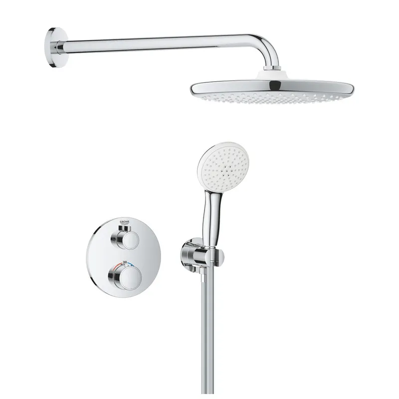 Olcsóbb Grohe Grohtherm falsík alatti zuhanyrendszer Tempesta 250 fejzuhannyal, króm 1039960000Grohe