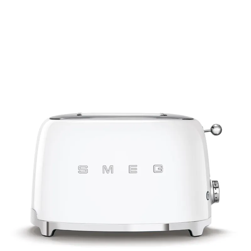 SMEG retro 2 szeletes kenyérpirító, fehér TSF01WHEUSMEG Gyors szállítás