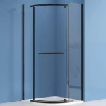 Roltechnik JANDIS 80x80 cm íves zuhanykabin transparent üveggel, matt fekete N0800Roltechnik Olcsó