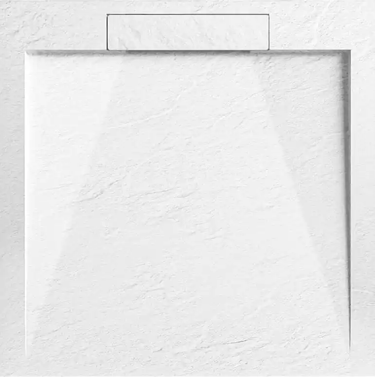 AREZZO design STONE 90x90 cm pala hatású öntött márvány zuhanytálca, fehér AR-DYT099LWArezzo Design Újdonság
