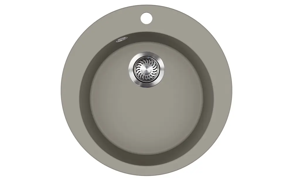 Szuper akció EVIDO Tondo kerek gránit mosogató, 505 mm, platina 442067Evido