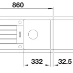 Korlátozott ajánlat BLANCO FAVUM 45 S silgránit mosogató exc.nélkül kávé 524232Blanco
