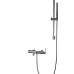 Különleges ajánlat AREZZO design NOVA kádcsaptelep szett, szálcsiszolt gun metal AR-2104GMArezzo Design
