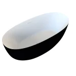 Niwell Zoe matt b&w 160×75 cm szabadonálló kád, matt fekete/fehér NW-KSZ-ZOE160-MBWNIWELL Rendeld meg most