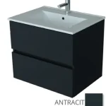 Prémium Tboss Sparta 75 cm alsószekrény kerámia mosdóval, antracitTboss