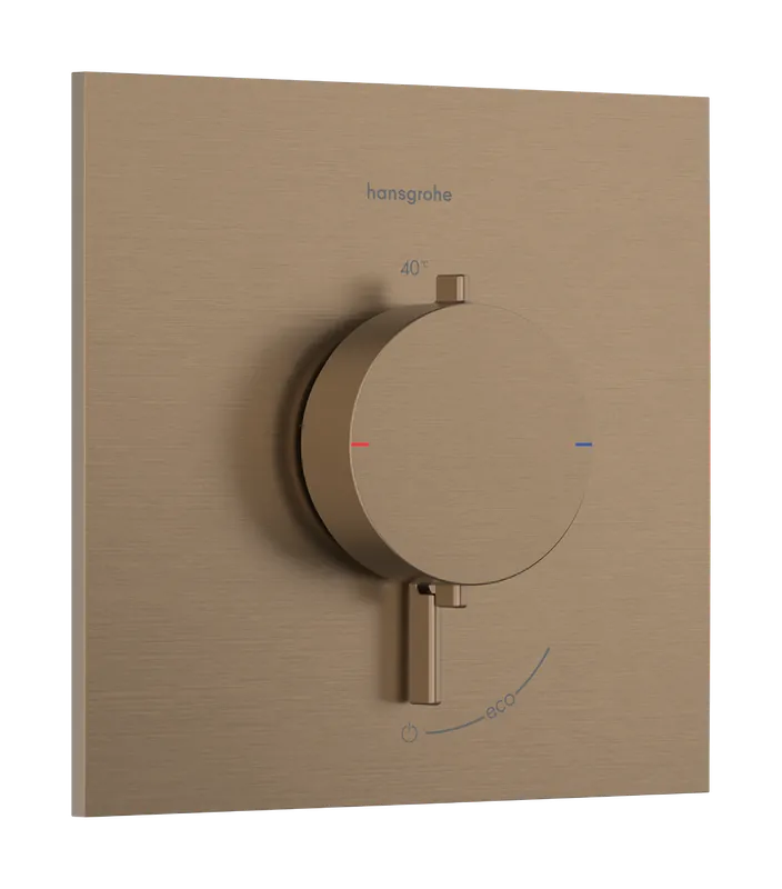 Akciós ár Hansgrohe Ecostat Comfort E 1 funkciós falsík alatti termosztát, szálcsiszolt bronz 33710140Hansgrohe
