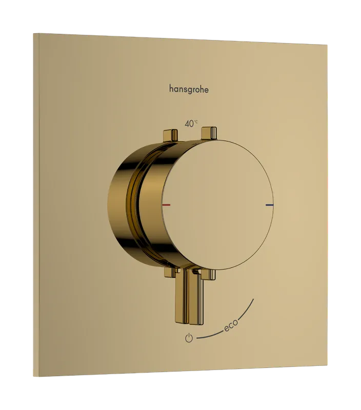Prémium Hansgrohe Ecostat Comfort E 1 funkciós falsík alatti termosztát, polírozott arany 33710990Hansgrohe