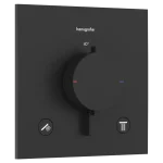 Ajánlat Hansgrohe Ecostat Comfort E 2 funkciós falsík alatti termosztát, matt fekete 33711670Hansgrohe