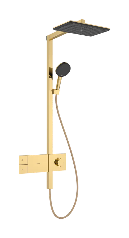 Hansgrohe Raindance Alive Q Showerpipe EcoSmart 210/340 1jet termosztátos zuhanyrendszer, polírozott arany 24581990Hansgrohe Olcsóbb