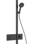 Nézd meg most Hansgrohe Raindance Alive Q Showerpipe EcoSmart 210/340 2jet termosztátos zuhanyrendszer, szálcsiszolt fekete króm 24591340Hansgrohe