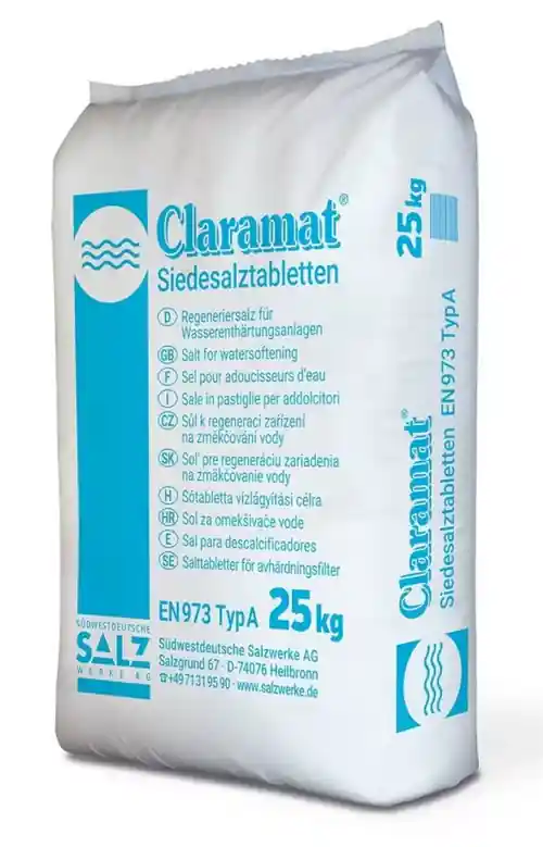 Claramat regeneráló sótabletta vízlágyításhoz 25kg-os 28342NoName Kedvezményes ár