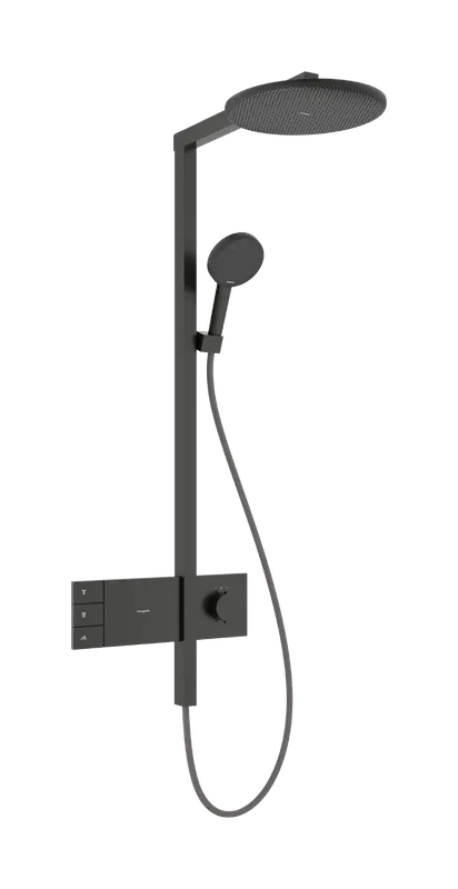 Legnépszerűbb Hansgrohe Raindance Alive S Showerpipe EcoSmart 300 2jet termosztátos zuhanyrendszer, szálcsiszolt fekete króm 24596340Hansgrohe