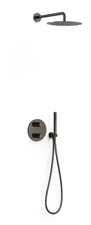 Tres THERM-BOX termosztástos falsík alatti zuhanyszett, metál fekete szín 26225004KMTres Végkiárusítás