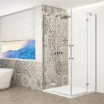 Szezonális akció Sapho TRINITY CHROME 90x90 cm zuhanykabin transzparent üveggel, króm GT2290-90C-CHSapho