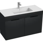 Alacsony ár Jika Cube alsószekrény 100x43 cm-es mosdóval, matt grafit H4536511763521Jika