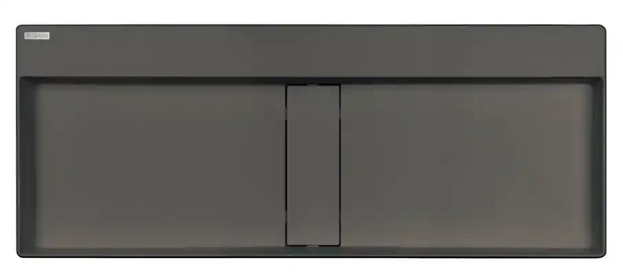 Olcsó Deante Blur Gránit pultra tehető mosdókagyló lefolyófedéllel 100x40 cm, metál antracit CQB_TU1SDeante