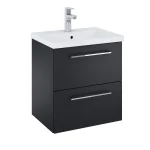 Roca Roma Compact 51 cm fürdőszoba bútor mosdóval, matt fekete A852472532Roca Biztonságos fizetés