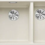 BLANCO SUBLINE 340/160-F munkalap szintjébe építhető gránit mosogató, törtfehér 527161Blanco Gyors szállítás