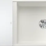 BLANCO AXIA III XL 6S-F munkalap szintjébe építhető gránit mosogató üveg vágólappal, fehér 523529Blanco Árcsökkenés