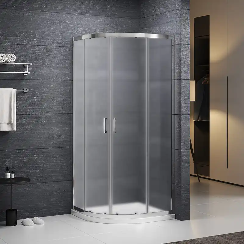 Roltechnik ALBIS MATT 90x90 cm íves zuhanykabin matt üveggel, króm N0793Roltechnik Ajánlat