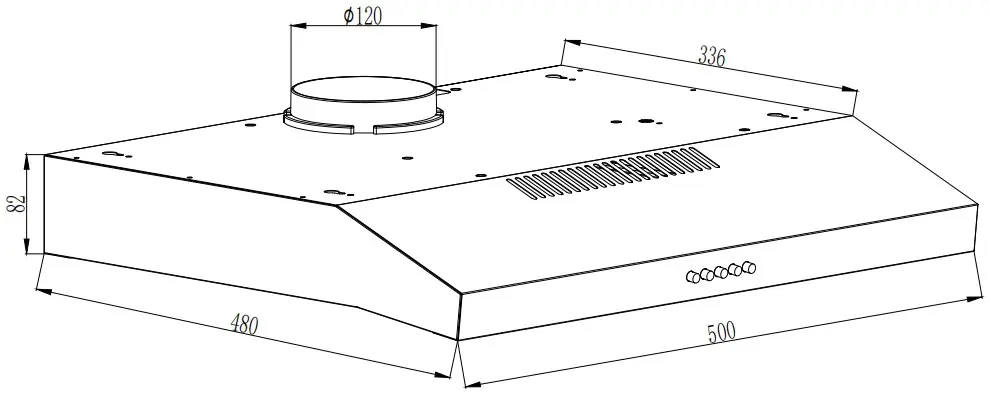 Árengedmény EVIDO LEAN 50W hagyományos páraelszívó, 50 cm, fehér CHE5BW.1Evido