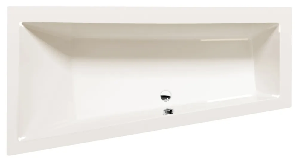 Csak ma Sapho POLYSAN ANDRA 160x90 cm balos aszimmetrikus kád, elefántcsont 81521.40Polysan
