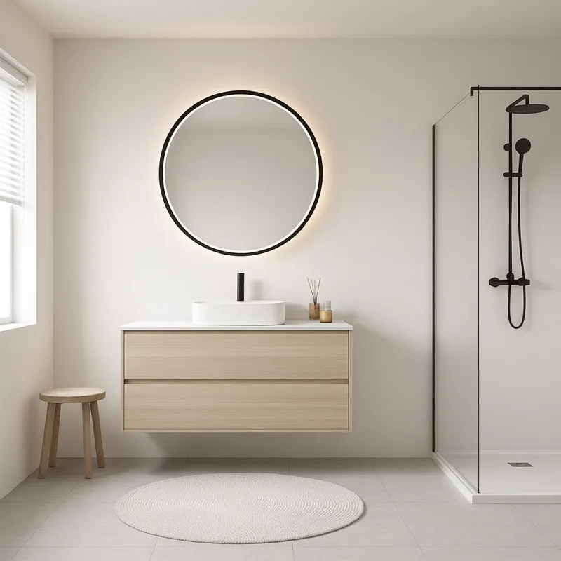 Inspiro Design Sole Smart 80 cm fürdőszobai tükör LED világítással TSO-80x80Inspiro Design Akció